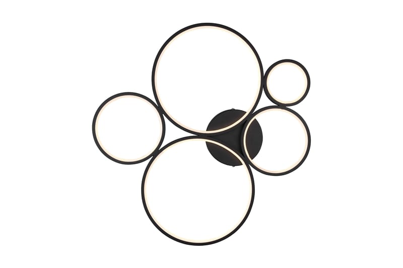 Rondo LED Plafond mattsvart 5L - Matt svart - Belysning & el - Inomhusbelysning & lampor - Kökslampa - Taklampa kök