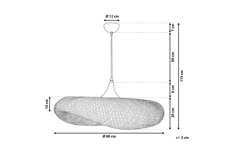 Boyne Taklampa Stor - Bambu/Ljusbrun - Taklampa kök - Fönsterlampa hängande - Fönsterlampa - Pendellampor & hänglampor - Sovrumslampa - Nätlampa - Vardagsrumslampa