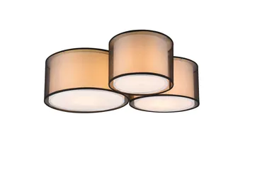 Burton Plafond 3L E27 mattsvart - Matt svart - Belysning & el - Inomhusbelysning & lampor - Kökslampa - Taklampa kök