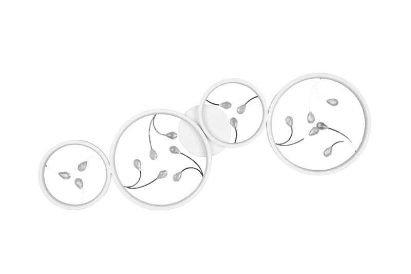 Groovy LED Plafond 4L mattvit/ krom - Matt vit/Krom - Belysning & el - Inomhusbelysning & lampor - Kökslampa - Taklampa kök