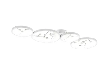 Groovy LED Plafond 4L mattvit/ krom - Matt vit/Krom - Belysning & el - Inomhusbelysning & lampor - Kökslampa - Taklampa kök