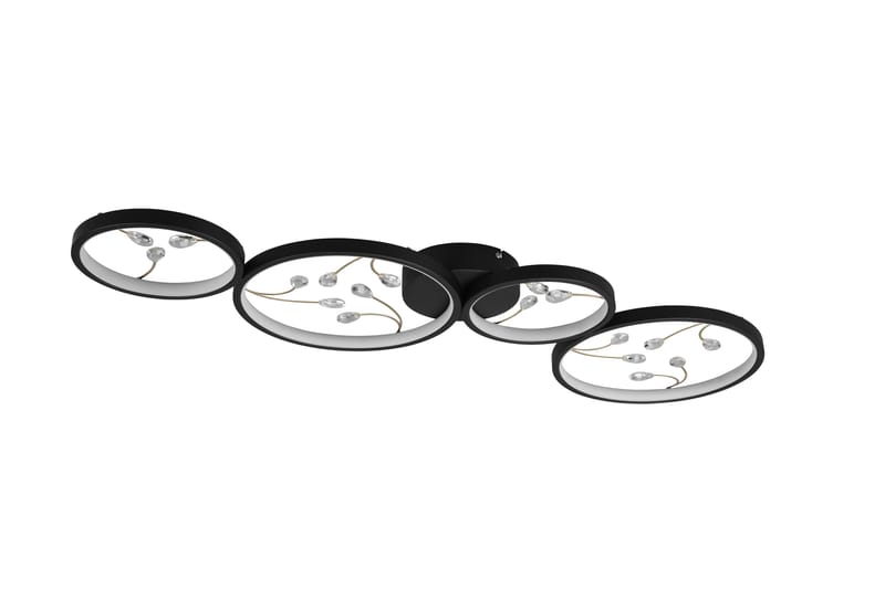 Groovy LED Plafond 4L mattsvart/ guld - Matt svart/Guld - Belysning & el - Inomhusbelysning & lampor - Kökslampa - Taklampa kök
