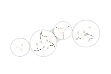 Groovy LED Plafond 4L mattvit/ krom - Matt vit/Krom - Belysning & el - Inomhusbelysning & lampor - Kökslampa - Taklampa kök