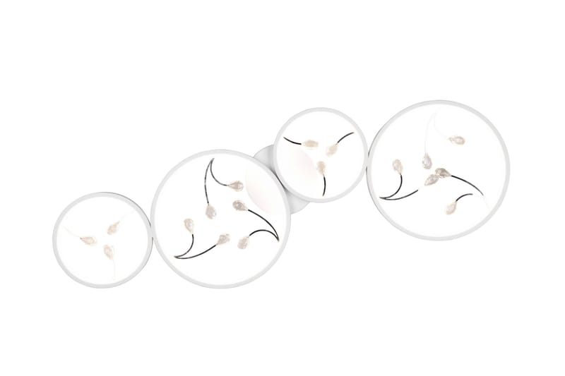 Groovy LED Plafond 4L mattvit/ krom - Matt vit/Krom - Belysning & el - Inomhusbelysning & lampor - Kökslampa - Taklampa kök