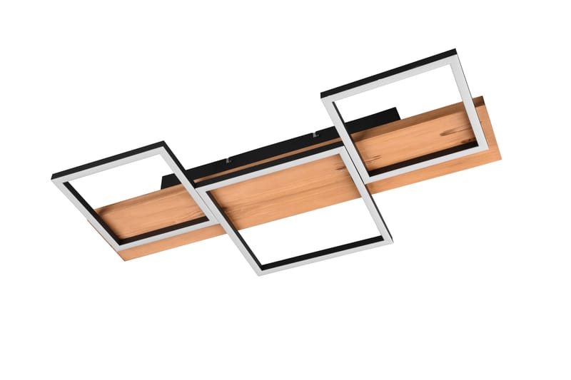 Harper LED Plafond 65 cm mattsvart/ trä - Trä - Belysning & el - Inomhusbelysning & lampor - Kökslampa - Taklampa kök