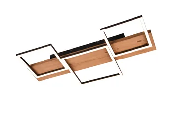 Harper LED Plafond 65 cm mattsvart/ trä - Trä - Belysning & el - Inomhusbelysning & lampor - Kökslampa - Taklampa kök