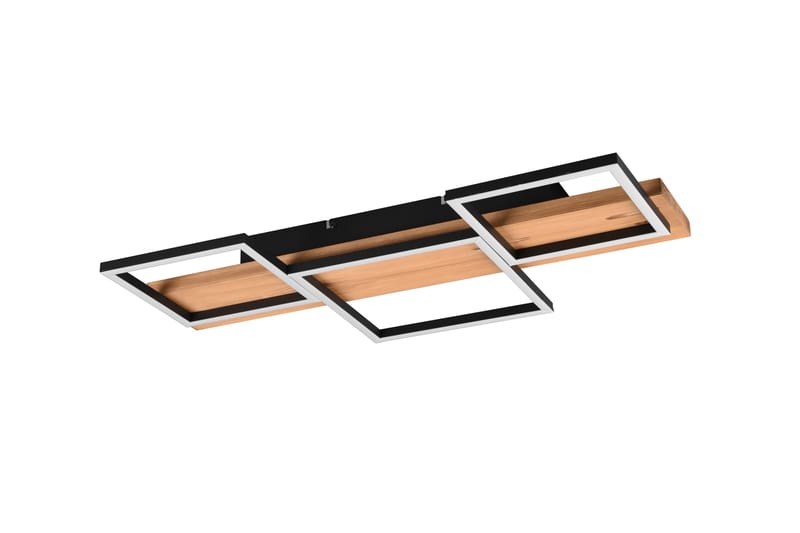 Harper LED Plafond 65 cm mattsvart/ trä - Trä - Belysning & el - Inomhusbelysning & lampor - Kökslampa - Taklampa kök