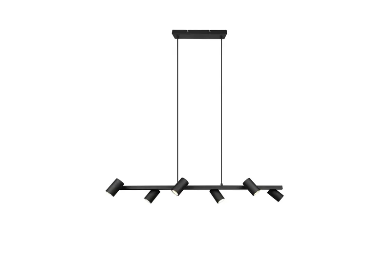 Marley Taklampa 115cm 6L 6xGU10 mattsvart - Matt svart - Belysning & el - Inomhusbelysning & lampor - Kökslampa - Taklampa kök