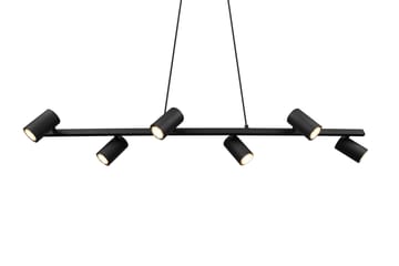 Marley Taklampa 115cm 6L 6xGU10 mattsvart - Matt svart - Belysning & el - Inomhusbelysning & lampor - Kökslampa - Taklampa kök
