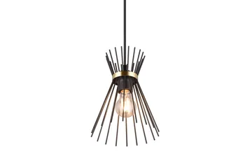 Rod Taklampa 1L E27 svart/ guld - Svart/Guld - Belysning & el - Inomhusbelysning & lampor - Kökslampa - Taklampa kök