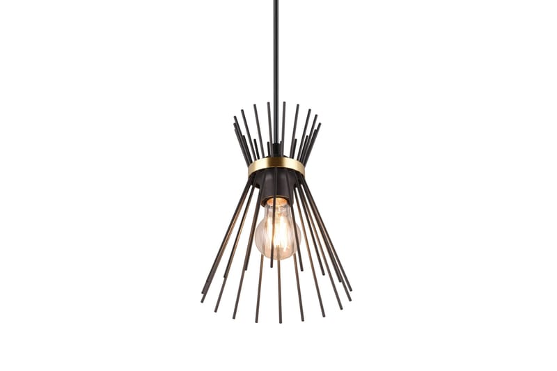 Rod Taklampa 1L E27 svart/ guld - Svart/Guld - Belysning & el - Inomhusbelysning & lampor - Kökslampa - Taklampa kök