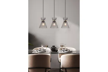 Rod Taklampa 3L E27 svart/ guld - Svart/Guld - Belysning & el - Inomhusbelysning & lampor - Kökslampa - Taklampa kök