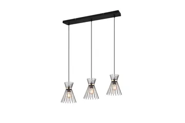 Rod Taklampa 3L E27 svart/ guld - Svart/Guld - Belysning & el - Inomhusbelysning & lampor - Kökslampa - Taklampa kök