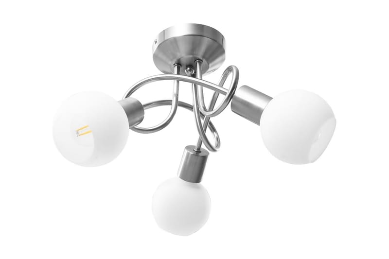 Taklampa med keramikskärmar för 3 E14-lampor vit klot - Vit - Taklampa kök - Fönsterlampa hängande - Fönsterlampa - Pendellampor & hänglampor - Sovrumslampa - Vardagsrumslampa