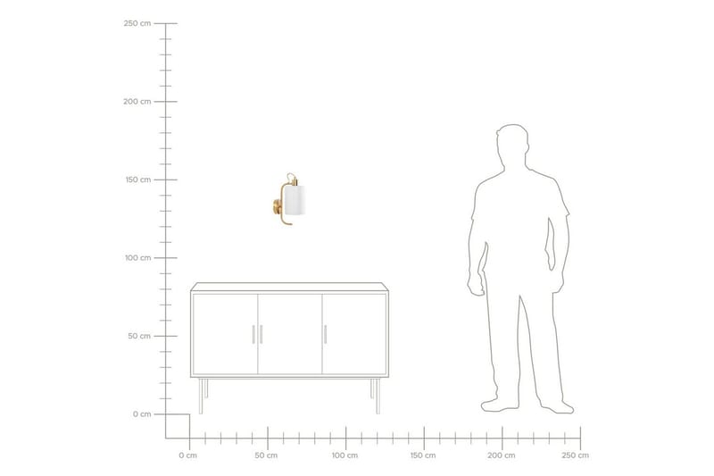 Kallisti Vägglampa E27 - Koppar/Vit - Belysning & el - Inomhusbelysning & lampor - Sänglampor & nattduksbordslampa - Sänglampa vägg