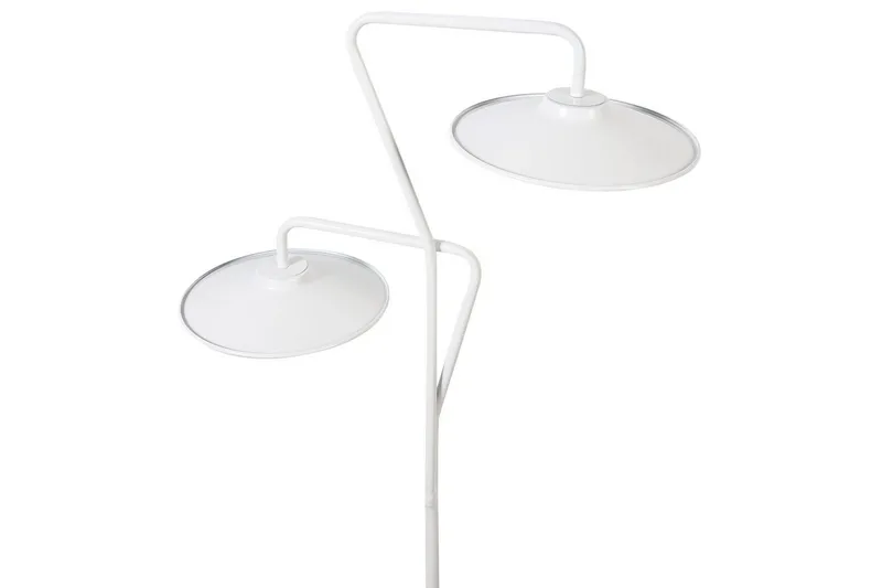 Karpathy Golvlampa 140 cm - Vit - Belysning & el - Inomhusbelysning & lampor - Golvlampa - Tvåarmad golvlampa