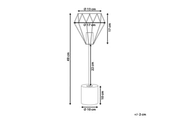 Kasik Bordslampa 49 cm E27 - Mässing/Vit - Belysning & el - Inomhusbelysning & lampor - Bordslampor