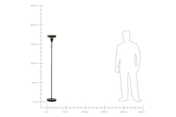 Krokve Golvlampa 175 cm - Svart/Mörkbrun - Belysning & el - Inomhusbelysning & lampor - Sovrumslampa