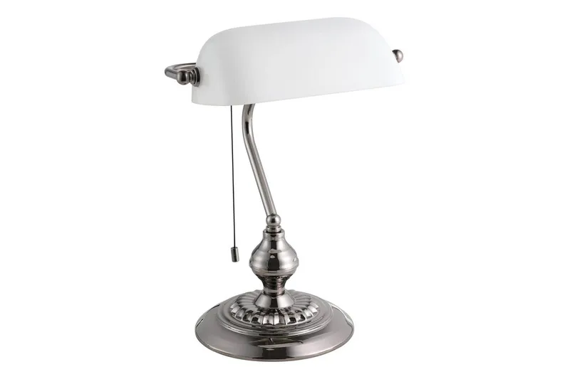 Bordslampa Eglo Banker Nickel Vit, Vit