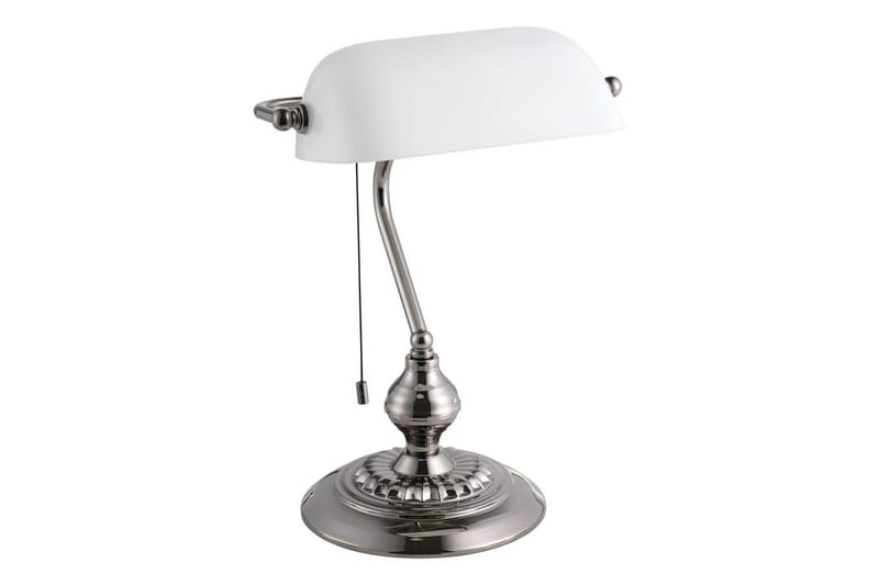 Bordslampa Eglo Banker Nickel Vit - Vit - Belysning & el - Inomhusbelysning & lampor - Bordslampor - Skrivbordslampa