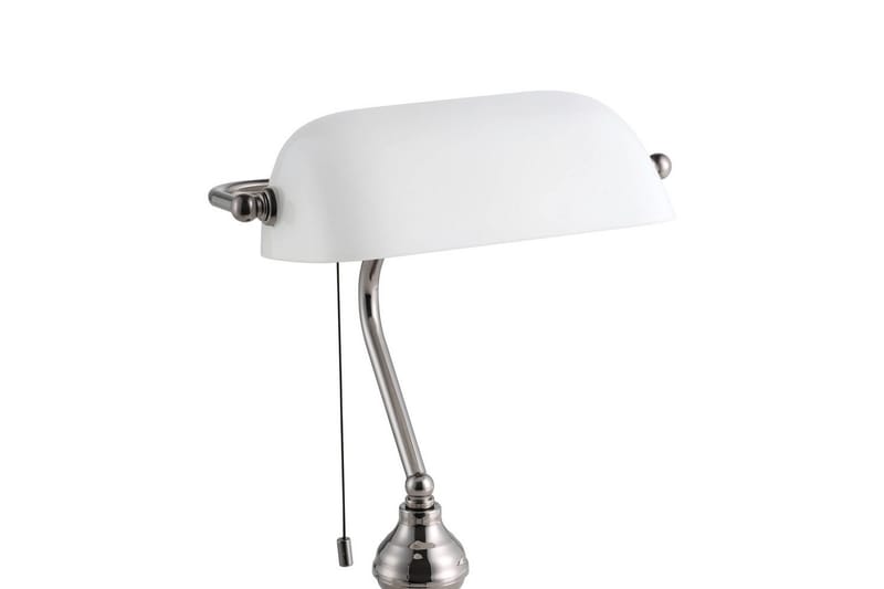 Bordslampa Eglo Banker Nickel Vit - Vit - Belysning & el - Inomhusbelysning & lampor - Bordslampor - Skrivbordslampa