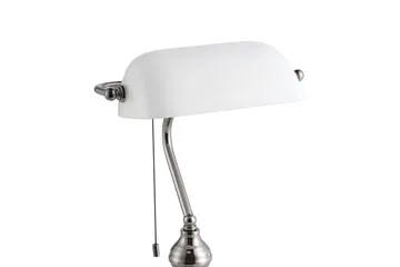 Bordslampa Eglo Banker Nickel Vit - Vit - Belysning & el - Inomhusbelysning & lampor - Bordslampor - Skrivbordslampa