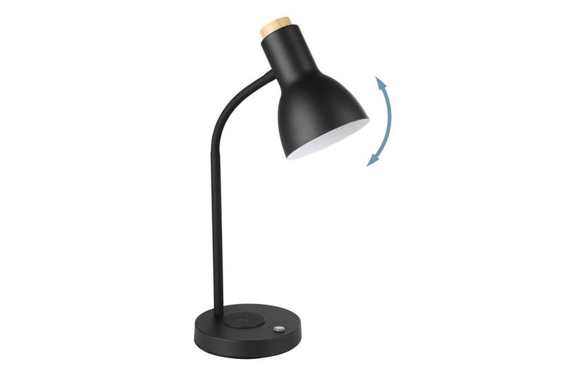 Bordslampa Eglo Veradal-Qi med Touch - Svart/Brun - Belysning & el - Inomhusbelysning & lampor - Bordslampor - Skrivbordslampa