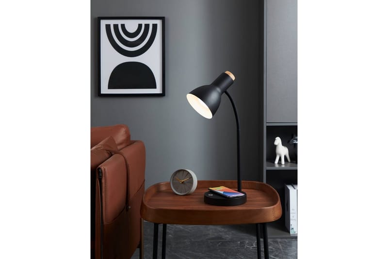 Bordslampa Eglo Veradal-Qi med Touch - Svart/Brun - Belysning & el - Inomhusbelysning & lampor - Bordslampor - Skrivbordslampa