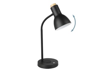 Bordslampa Eglo Veradal-Qi med Touch - Svart/Brun - Belysning & el - Inomhusbelysning & lampor - Bordslampor - Skrivbordslampa