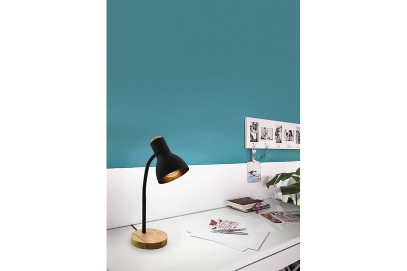 Bordslampa Eglo Veradal Svart, Brun - Svart/Brun - Belysning & el - Inomhusbelysning & lampor - Bordslampor - Skrivbordslampa