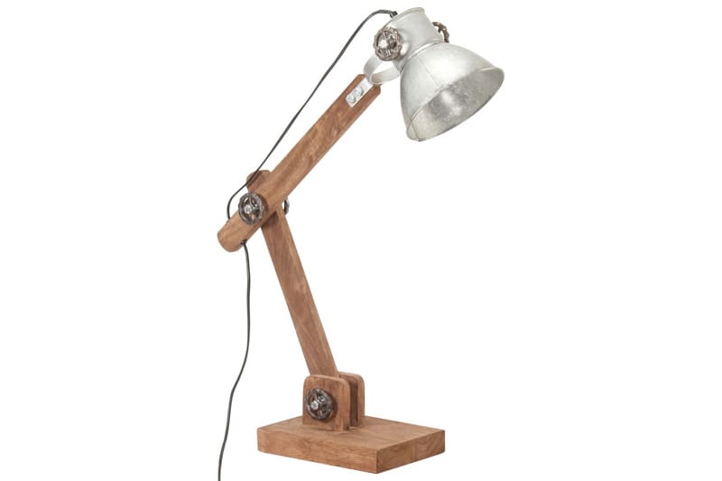 Skrivbordslampa industriell silver rund 58x18x90 cm E27 - be Basic - Belysning & el - Inomhusbelysning & lampor - Bordslampor - Skrivbordslampa