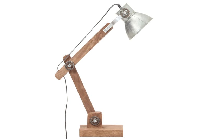 Skrivbordslampa industriell silver rund 58x18x90 cm E27 - be Basic - Belysning & el - Inomhusbelysning & lampor - Bordslampor - Skrivbordslampa