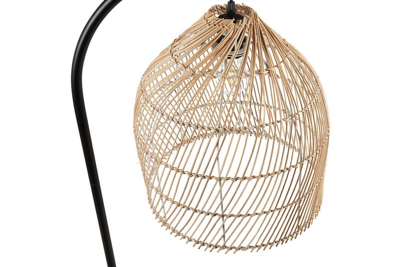 Lakskol Golvlampa 165 cm - Svart/Natur - Belysning & el - Inomhusbelysning & lampor - Sovrumslampa