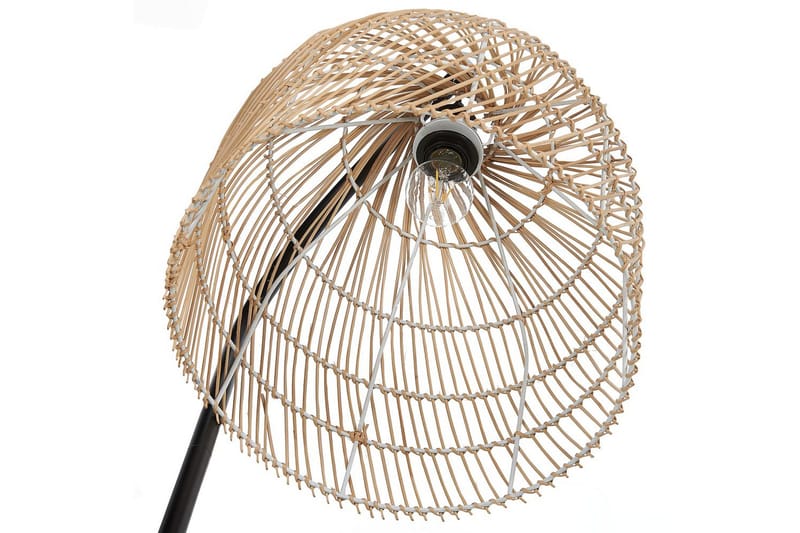 Lakskol Golvlampa 165 cm - Svart/Natur - Belysning & el - Inomhusbelysning & lampor - Sovrumslampa