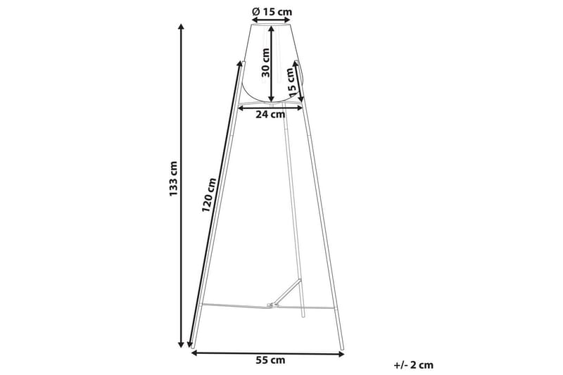 Lampione Golvlampa 133 cm - Flerfärgad - Belysning & el - Inomhusbelysning & lampor - Sovrumslampa