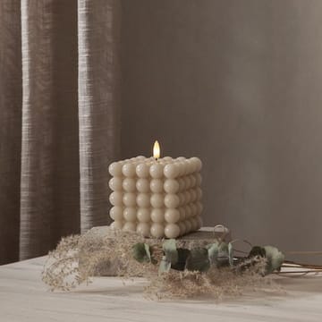 LED Blockljus Flamme Dot 10x12,5 cm - Beige - Belysning & el - Inomhusbelysning & lampor - Dekorationsbelysning