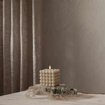 LED Blockljus Flamme Dot 10x12,5 cm - Beige - Belysning & el - Inomhusbelysning & lampor - Dekorationsbelysning
