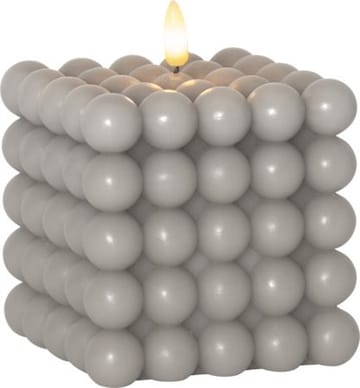 LED Blockljus Flamme Dot 10x12,5 cm - Grå - Belysning & el - Inomhusbelysning & lampor - Dekorationsbelysning