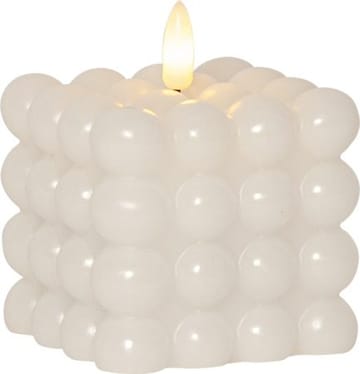 LED Blockljus Flamme Dot 7,5x9,5 cm - Vit - Belysning & el - Inomhusbelysning & lampor - Dekorationsbelysning
