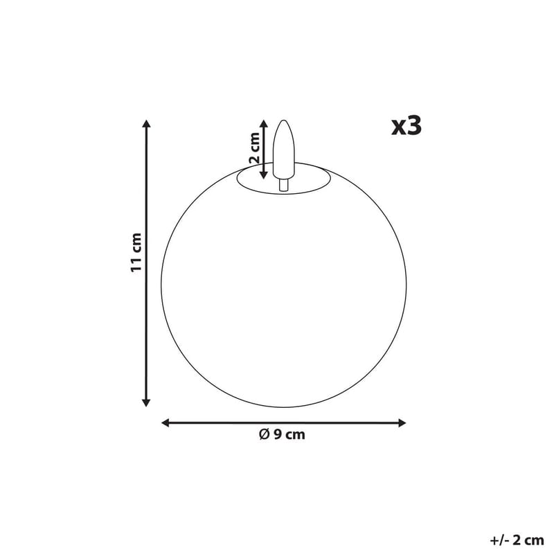 LED-ljus Ambrosia Set med 3 - Belysning & el - Inomhusbelysning & lampor - Dekorationsbelysning