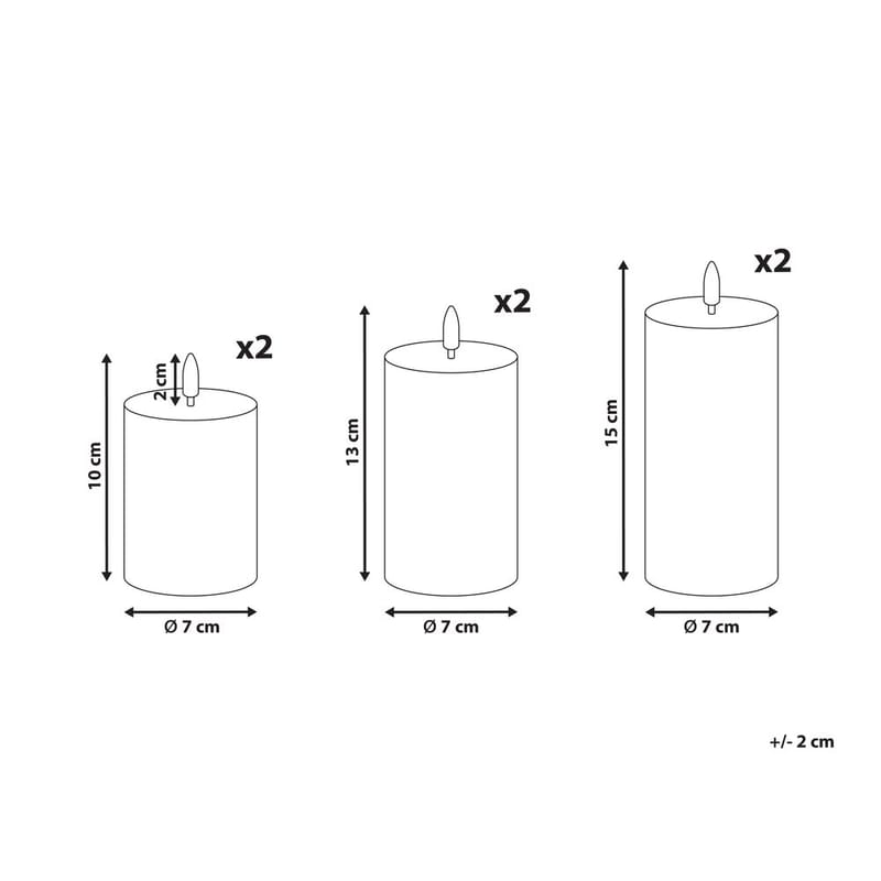 LED-ljus Braise Set med 6 - Belysning & el - Inomhusbelysning & lampor - Dekorationsbelysning