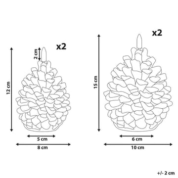 LED-ljus Ivresse Set med 4 - Inredning - Julpynt & helgdekoration - Julpynt & juldekoration - Julljus