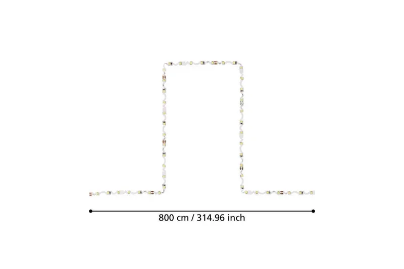 Ljuslist Eglo Flexible 4000K 8 m - 8 m - Belysning & el - Inomhusbelysning & lampor - Dekorationsbelysning