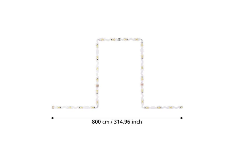 Ljuslist Eglo Flexible CCT 8 m - 8 m - Belysning & el - Inomhusbelysning & lampor - Dekorationsbelysning