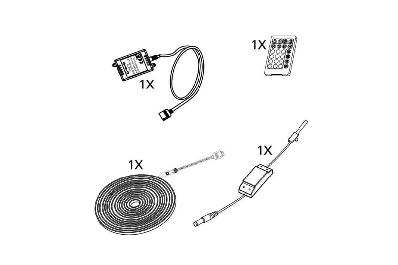 Ljuslist Eglo Flexible RGB 3000K 2 m - 2 m - Belysning & el - Inomhusbelysning & lampor - Dekorationsbelysning