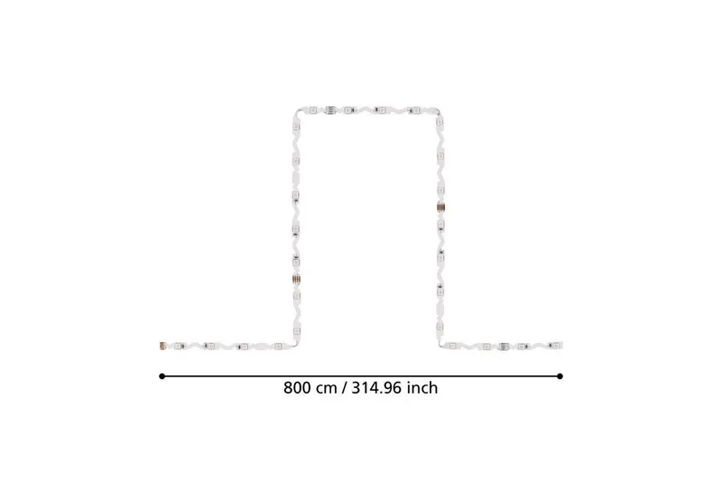 Ljuslist Eglo Flexible RGB 8 m - Belysning & el - Inomhusbelysning & lampor - Dekorationsbelysning