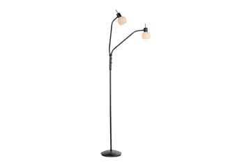 Loki Just Light Golvlampa - Black - Belysning & el - Inomhusbelysning & lampor - Golvlampa - Tvåarmad golvlampa