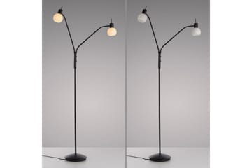 Loki Just Light Golvlampa - Black - Belysning & el - Inomhusbelysning & lampor - Golvlampa - Tvåarmad golvlampa
