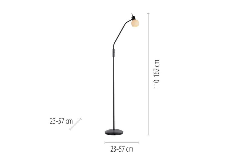 Loki Just Light Golvlampa - Black - Belysning & el - Inomhusbelysning & lampor - Sovrumslampa