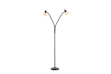 Loki Just Light Golvlampa - Black - Belysning & el - Inomhusbelysning & lampor - Golvlampa - Tvåarmad golvlampa